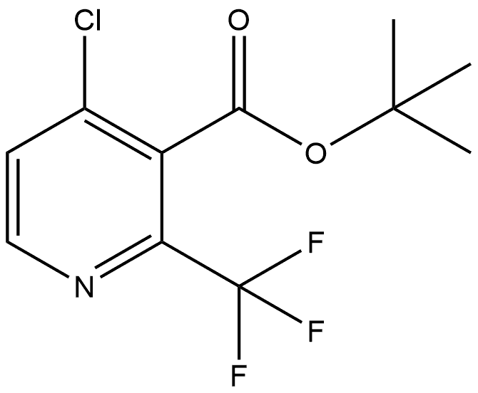 1,1-Dimethylethyl 4-chloro-2-(trifluoromethyl)-3-pyridinecarboxylate 구조식 이미지