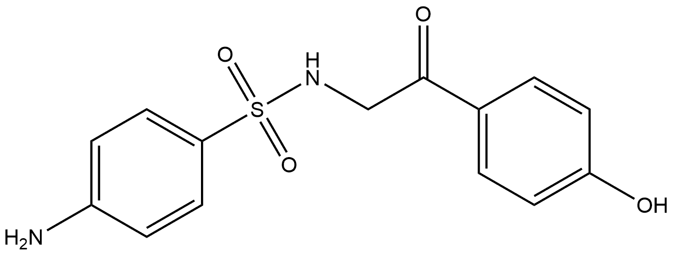 4-amino-N-(2-(4-hydroxyphenyl)-2-oxoethyl)benzenesulfonamide Structure