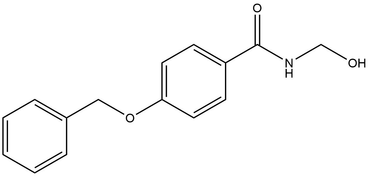 4-(benzyloxy)-N-(hydroxymethyl)benzamide Structure