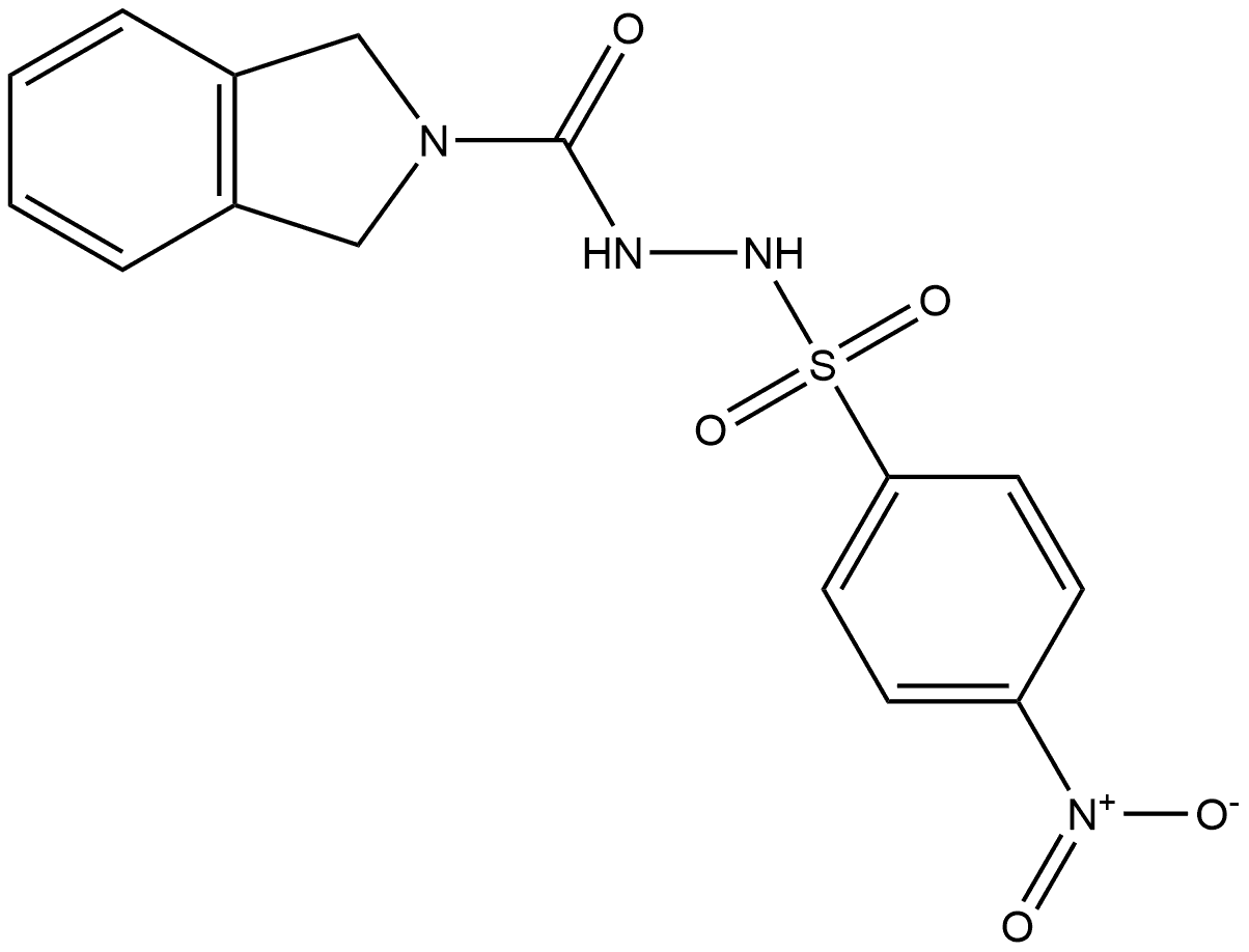 N'-(isoindoline-2-carbonyl)-4-nitrobenzenesulfonohydrazide Structure