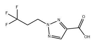 2H-1,2,3-Triazole-4-carboxylic acid, 2-(3,3,3-trifluoropropyl)- 구조식 이미지