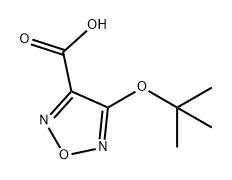 1,2,5-Oxadiazole-3-carboxylic acid, 4-(1,1-dimethylethoxy)- 구조식 이미지