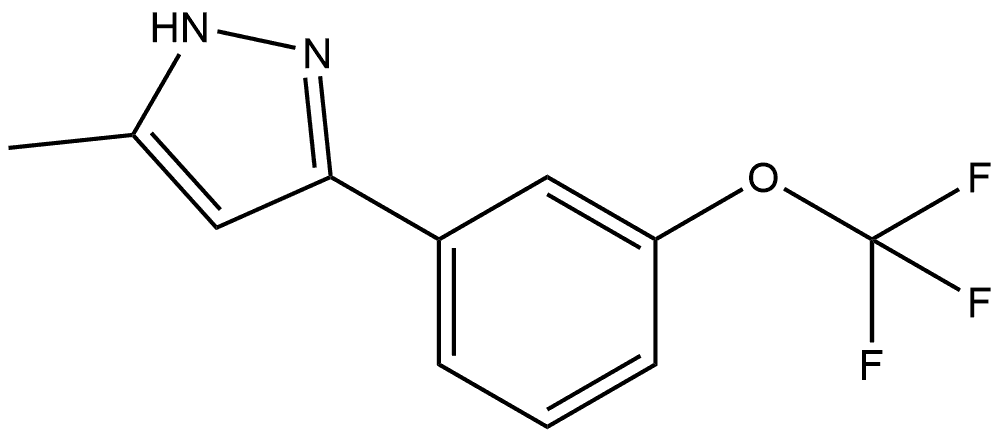 5-Methyl-3-[3-(trifluoromethoxy)phenyl]-1H-pyrazole Structure