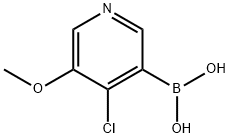 Boronic acid, B-(4-chloro-5-methoxy-3-pyridinyl)- Structure