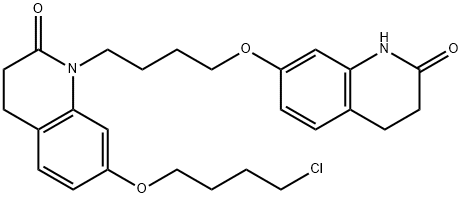 7-(4-Chlorobutoxy)-3,4-dihydro-1-[4-[(1,2,3,4-tetrahydro-2-oxo-7-quinolinyl)oxy]butyl]-2(1H)-quinolinone Structure