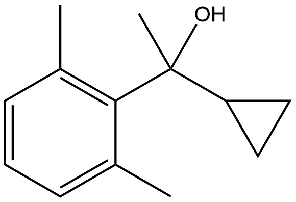 Benzenemethanol, α-cyclopropyl-α,2,6-trimethyl- Structure