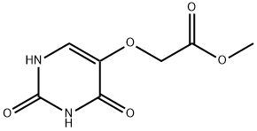 Acetic acid, 2-[(1,2,3,4-tetrahydro-2,4-dioxo-5-pyrimidinyl)oxy]-, methyl ester Structure