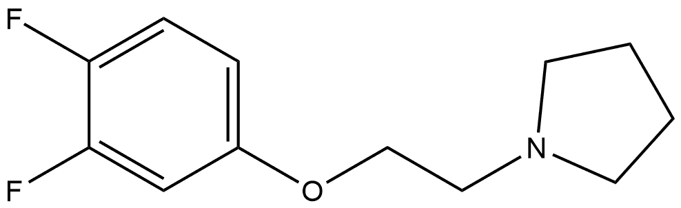 1-[2-(3,4-Difluorophenoxy)ethyl]pyrrolidine Structure