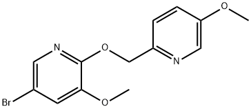5-Bromo-3-methoxy-2-[(5-methoxy-2-pyridinyl)methoxy]pyridine 구조식 이미지