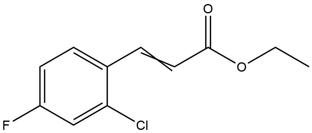 Ethyl 3-(2-chloro-4-fluorophenyl)-2-propenoate 구조식 이미지