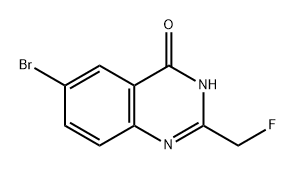 4(3H)-Quinazolinone, 6-bromo-2-(fluoromethyl)- 구조식 이미지