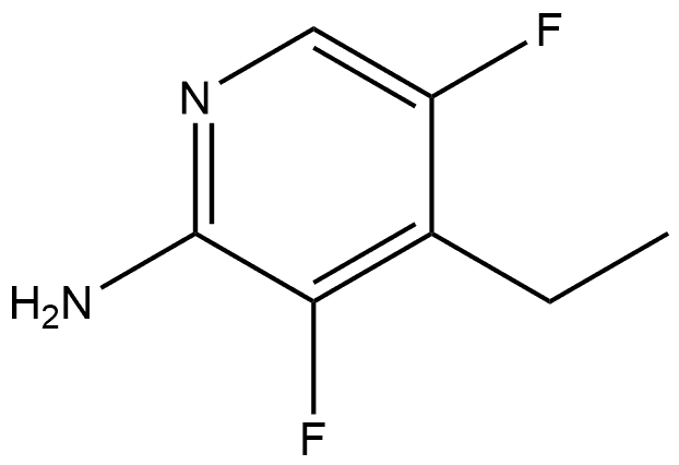 4-Ethyl-3,5-difluoro-2-pyridinamine Structure