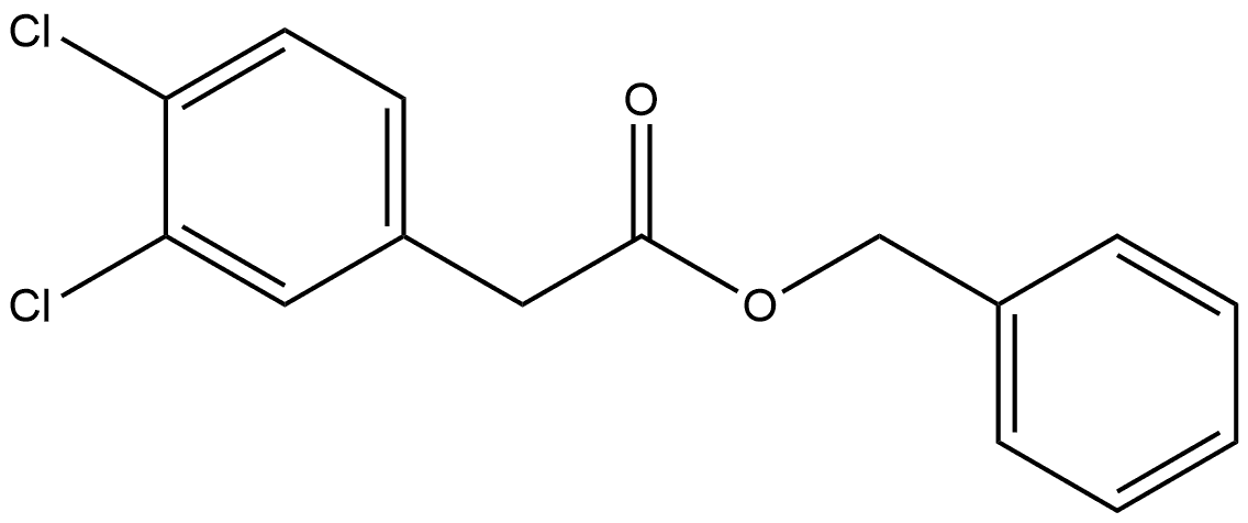 Phenylmethyl 3,4-dichlorobenzeneacetate Structure