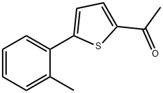 Ethanone, 1-[5-(2-methylphenyl)-2-thienyl]- Structure