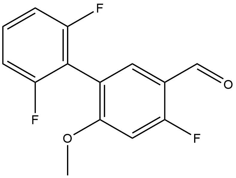 2',4,6'-Trifluoro-6-methoxy[1,1'-biphenyl]-3-carboxaldehyde Structure