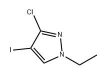 1H-Pyrazole, 3-chloro-1-ethyl-4-iodo- 구조식 이미지