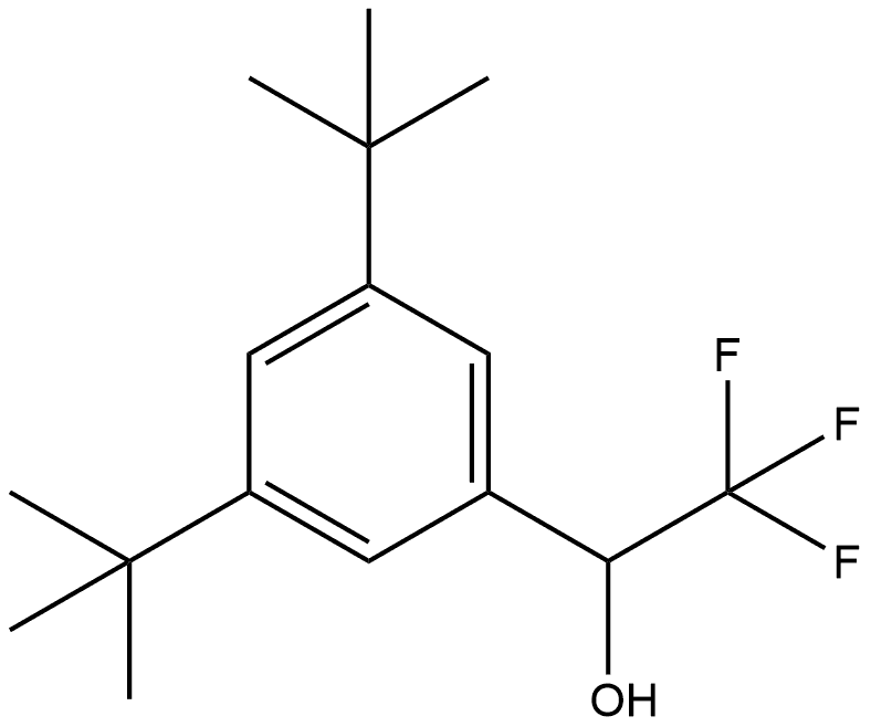 3,5-Bis(1,1-dimethylethyl)-α-(trifluoromethyl)benzenemethanol Structure
