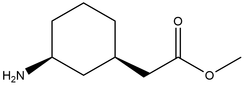 Methyl (1R,3S)-3-aminocyclohexaneacetate Structure