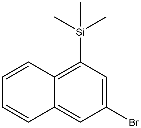 3-Bromo-1-(trimethylsilyl)naphthalene Structure