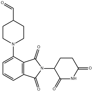 4-Piperidinecarboxaldehyde, 1-[2-(2,6-dioxo-3-piperidinyl)-2,3-dihydro-1,3-dioxo-1H-isoindol-4-yl]- Structure