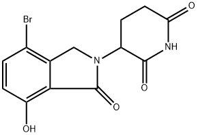 3-(4-bromo-7-hydroxy-1-oxoisoindolin-2-yl)piperidine-2,6-dione Structure