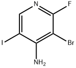 4-Pyridinamine, 3-bromo-2-fluoro-5-iodo- Structure