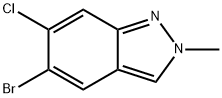 2H-Indazole, 5-bromo-6-chloro-2-methyl- 구조식 이미지