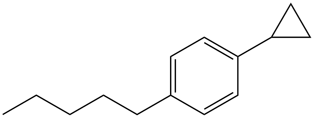 1-Cyclopropyl-4-pentylbenzene Structure