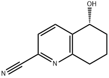 2-Quinolinecarbonitrile, 5,6,7,8-tetrahydro-5-hydroxy-, (5R)- Structure