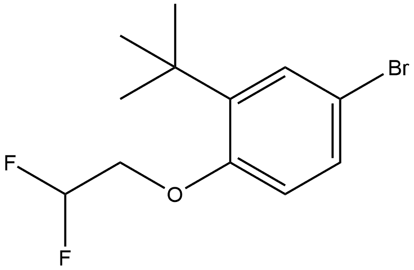 4-Bromo-1-(2,2-difluoroethoxy)-2-(1,1-dimethylethyl)benzene Structure