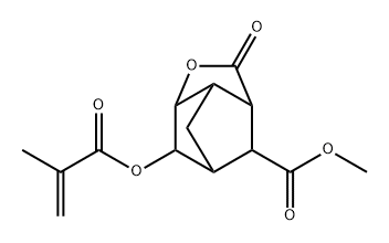 3,5-Methano-2H-cyclopenta[b]furan-7-carboxylic acid, hexahydro-6-[(2-methyl-1-oxo-2-propen-1-yl)oxy]-2-oxo-, methyl ester Structure