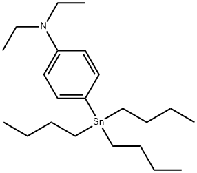 Benzenamine, N,N-diethyl-4-(tributylstannyl)- Structure