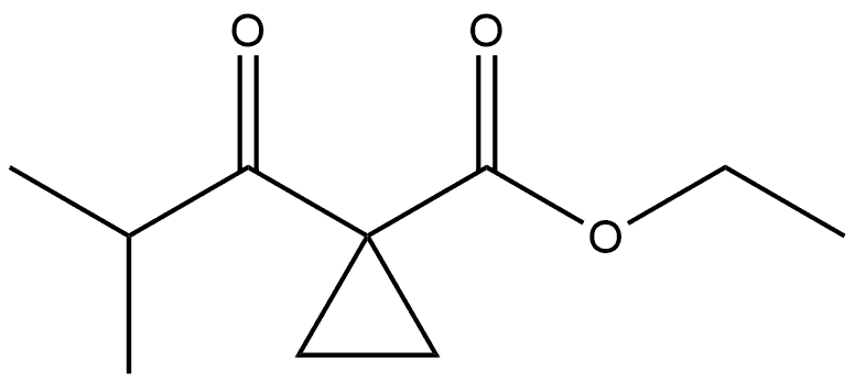 Ethyl 1-isobutyrylcyclopropanecarboxylate Structure