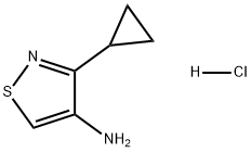 4-Isothiazolamine, 3-cyclopropyl-, hydrochloride (1:1) 구조식 이미지