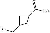 3-(Bromomethyl)bicyclo[1.1.1]pentane-1-carboxylic acid Structure