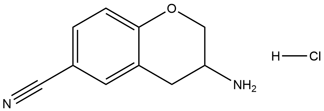 3-aminochromane-6-carbonitrile hydrochloride Structure