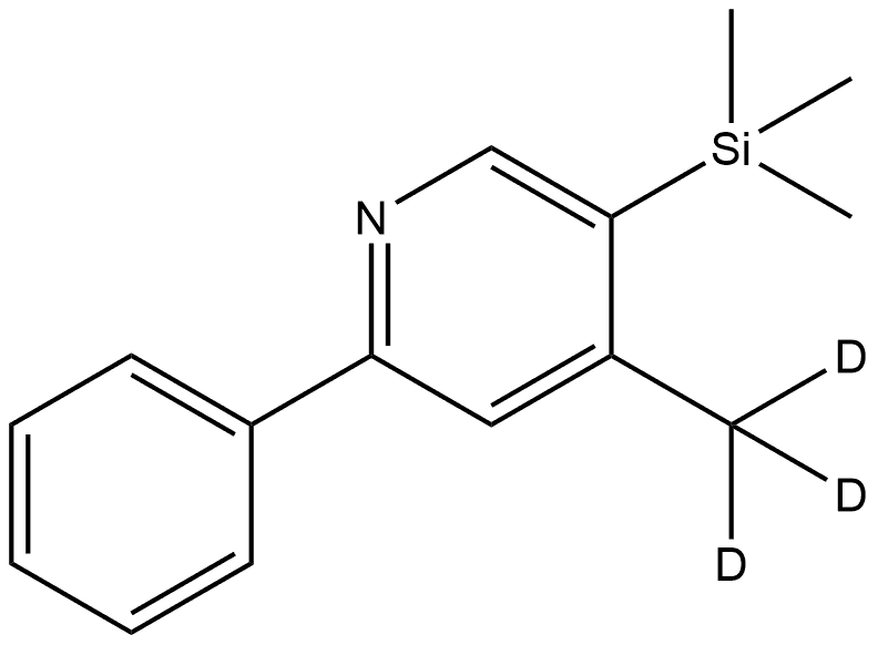 Pyridine, 4-(methyl-d3)-2-phenyl-5-(trimethylsilyl)- Structure