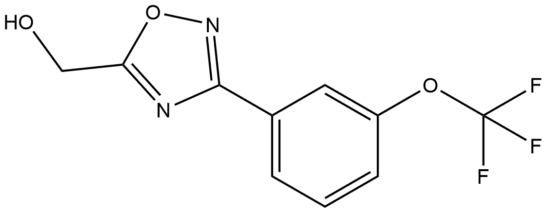 3-[3-(Trifluoromethoxy)phenyl]-1,2,4-oxadiazol-5-yl]methanol Structure