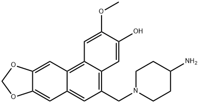 Phenanthro[3,2-d][1,3]dioxol-3-ol, 5-[(4-amino-1-piperidinyl)methyl]-2-methoxy- Structure