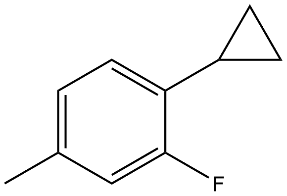 1-Cyclopropyl-2-fluoro-4-methylbenzene Structure