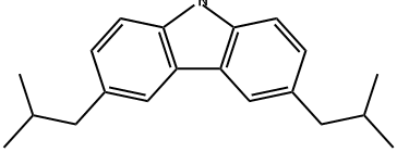 9H-Carbazole, 3,6-bis(2-methylpropyl)- 구조식 이미지