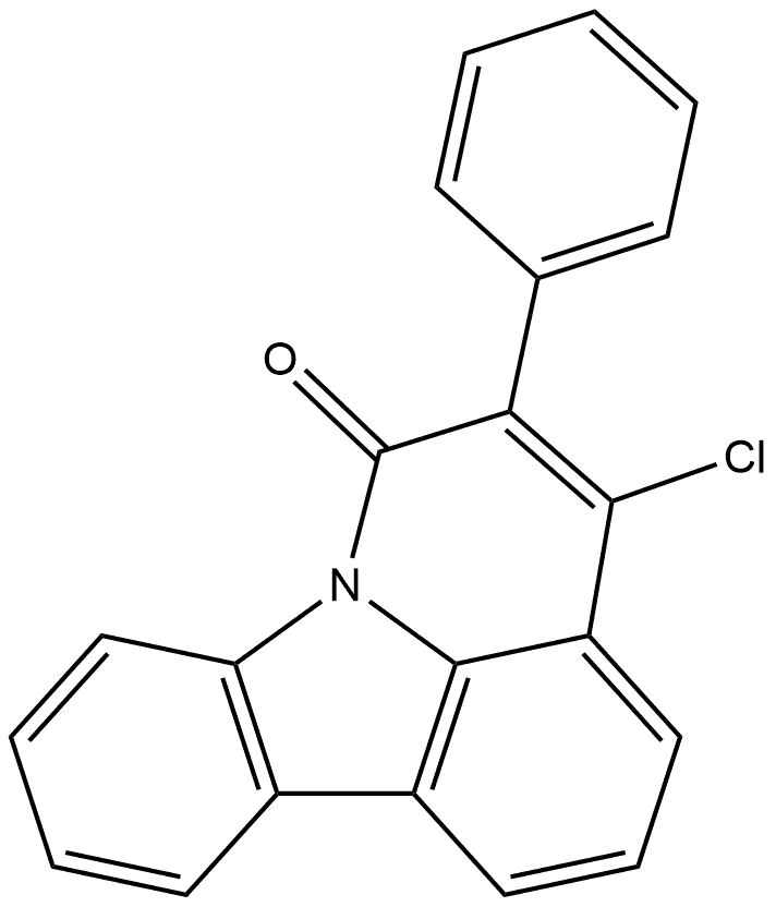 4-Chloro-5-phenyl-6H-pyrido[3,2,1-jk]carbazol-6-one Structure