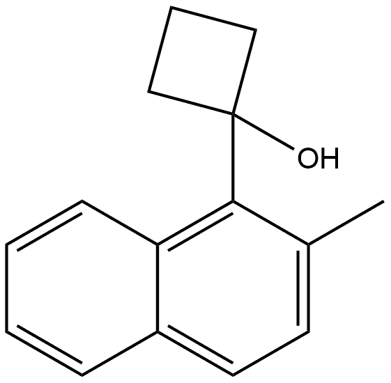 1-(2-methylnaphthalen-1-yl)cyclobutanol Structure