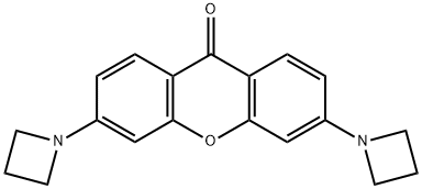 9H-Xanthen-9-one, 3,6-di-1-azetidinyl- Structure