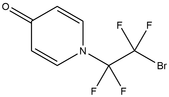 1-(2-Bromo-1,1,2,2-tetrafluoroethyl)pyridin-4(1H)-one Structure