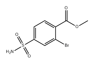 Benzoic acid, 4-(aminosulfonyl)-2-bromo-, methyl ester Structure