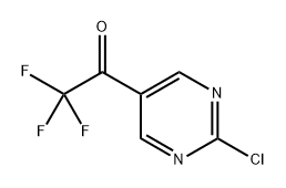 1-(2-Chloropyrimidin-5-yl)-2,2,2-trifluoroethan-1-one Structure