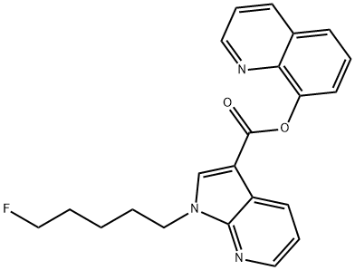 8-Quinolinyl 1-(5-fluoropentyl)-1H-pyrrolo[2,3-b]pyridine-3-carboxylate Structure