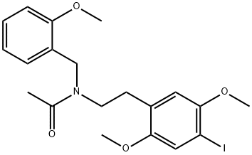 Acetamide, N-[2-(4-iodo-2,5-dimethoxyphenyl)ethyl]-N-[(2-methoxyphenyl)methyl]- Structure