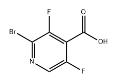 4-Pyridinecarboxylic acid, 2-bromo-3,5-difluoro- 구조식 이미지